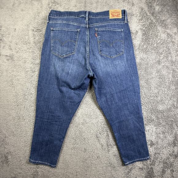 Levi's 311 Shaping Skinny Capri Jeans Women's Size 32 Medium Wash Blue - Picture 9 of 9